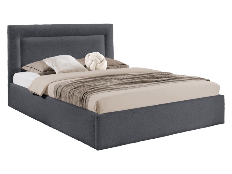 Łóżko tapicerowane MIRJAN 24 Dream 140x200 ciemnoszary 1 szt.