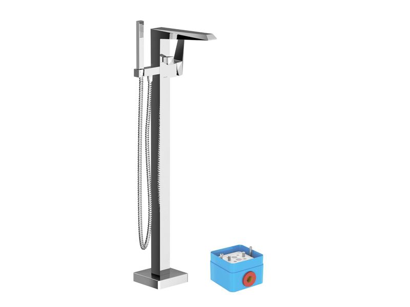 Bateria wannowa podłogowa Ravak Freedom FM 081.00CR chrom 1 szt