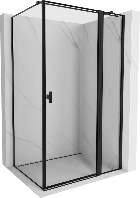 Kabina prysznicowa Mexen Mist T czarna 75x100 cm 1 szt.