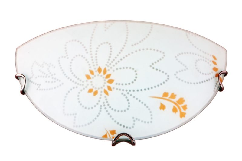 Plafon Candellux Lana chromowany biały 1 x E27 x IP20 wym: 15 x 30 x 9 cm - 1 szt.