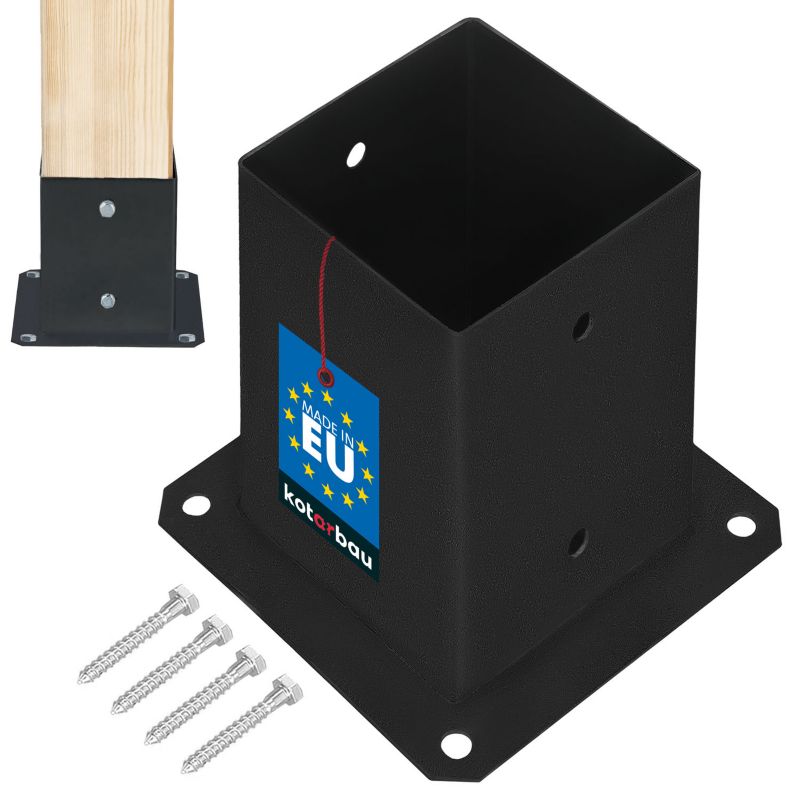 Podstawa słupa KOTARBAU przykręcana malowana proszkowo 90x90 mm 1 szt.