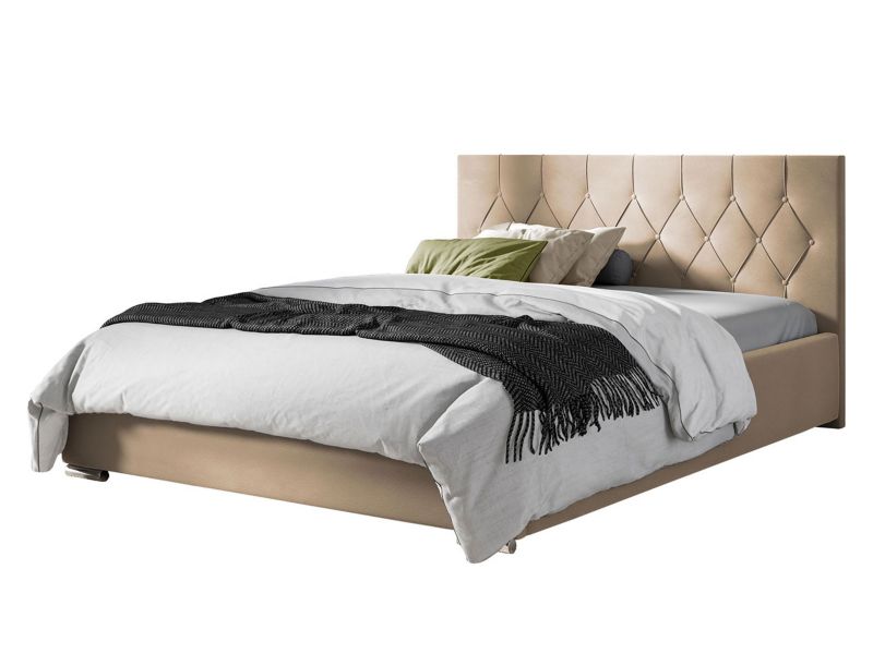 Łóżko tapicerowane MIRJAN 24 Sky Tap 140x200 beż 1 szt.