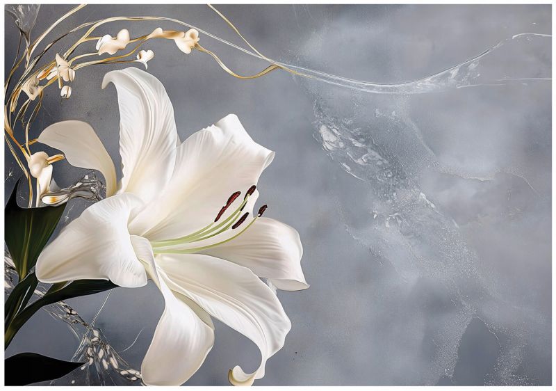 Tapeta Do Sypialni Salonu Kuchni WALLARENA 300x210 cm Fototapeta Na Flizelinie Kwiaty 1 szt.