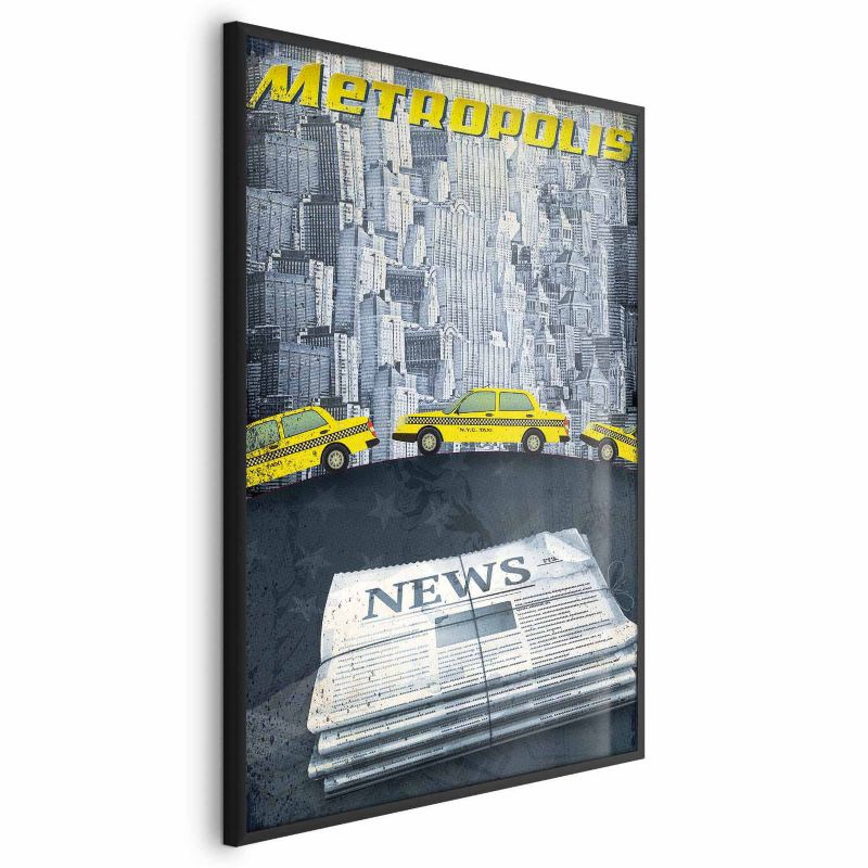 Plakat Artgeist Metropolis 21x30 cm z ramą czarną 1 szt