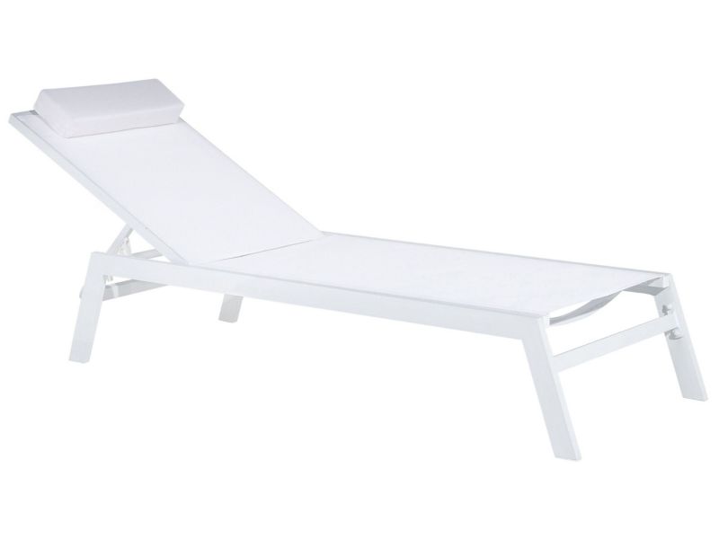 Leżak Metal Biały Catania 1 szt.