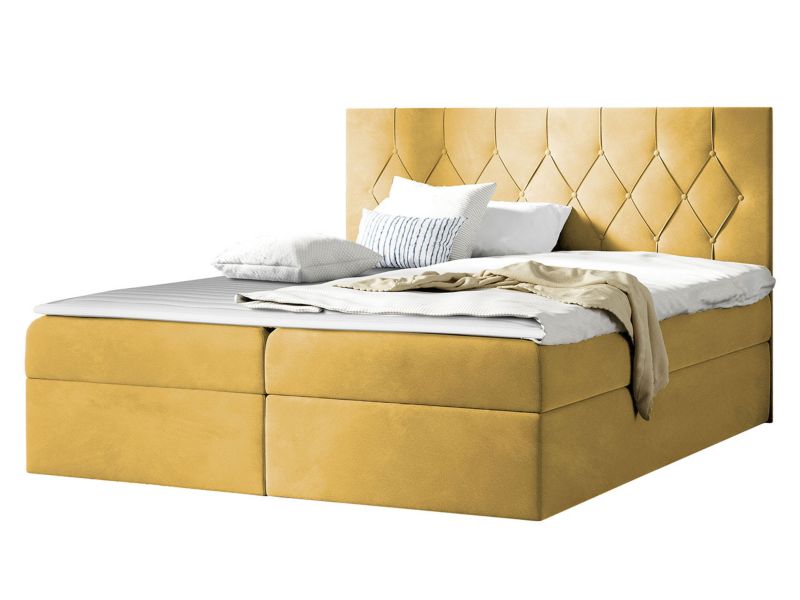 Łóżko kontynentalne MIRJAN 24 Sky 200x200 miodowy 1 szt.