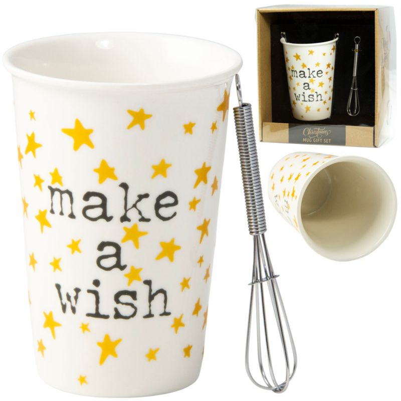 Kubek porcelanowy świąteczny EDANTI z mieszadełkiem 1 szt.