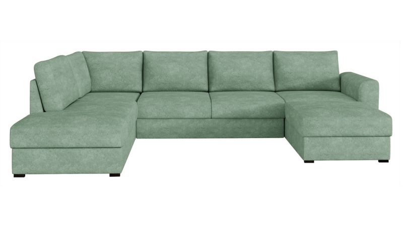 Narożnik MIRJAN 24 z funkcją spania Wilma lewy miętowa bukla 1 szt.