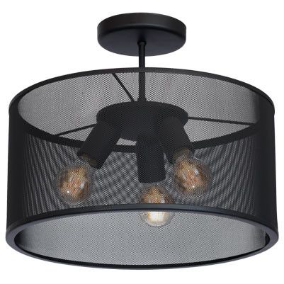 Lampa sufitowa wisząca Luminex Felix czarny mat wym: 38 x 40 x 40 cm 3xE27 x 15W 1 szt.