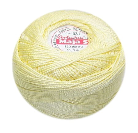 nić MAJA 5 kol. 331 kremowa