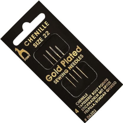 igły do haftu pozłacane PONY 22 ostre 06203 .