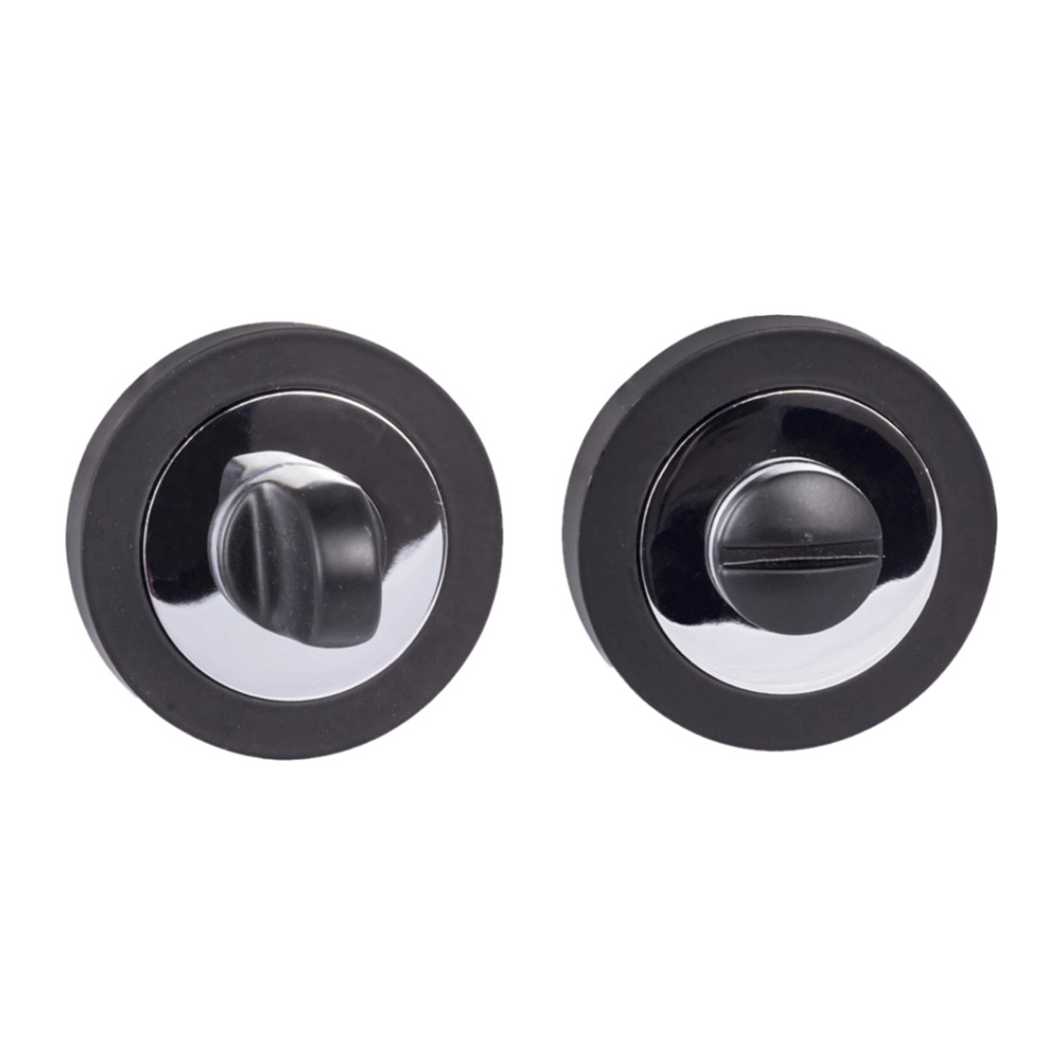 Domino Rozeta okrągła WC czarny chrom