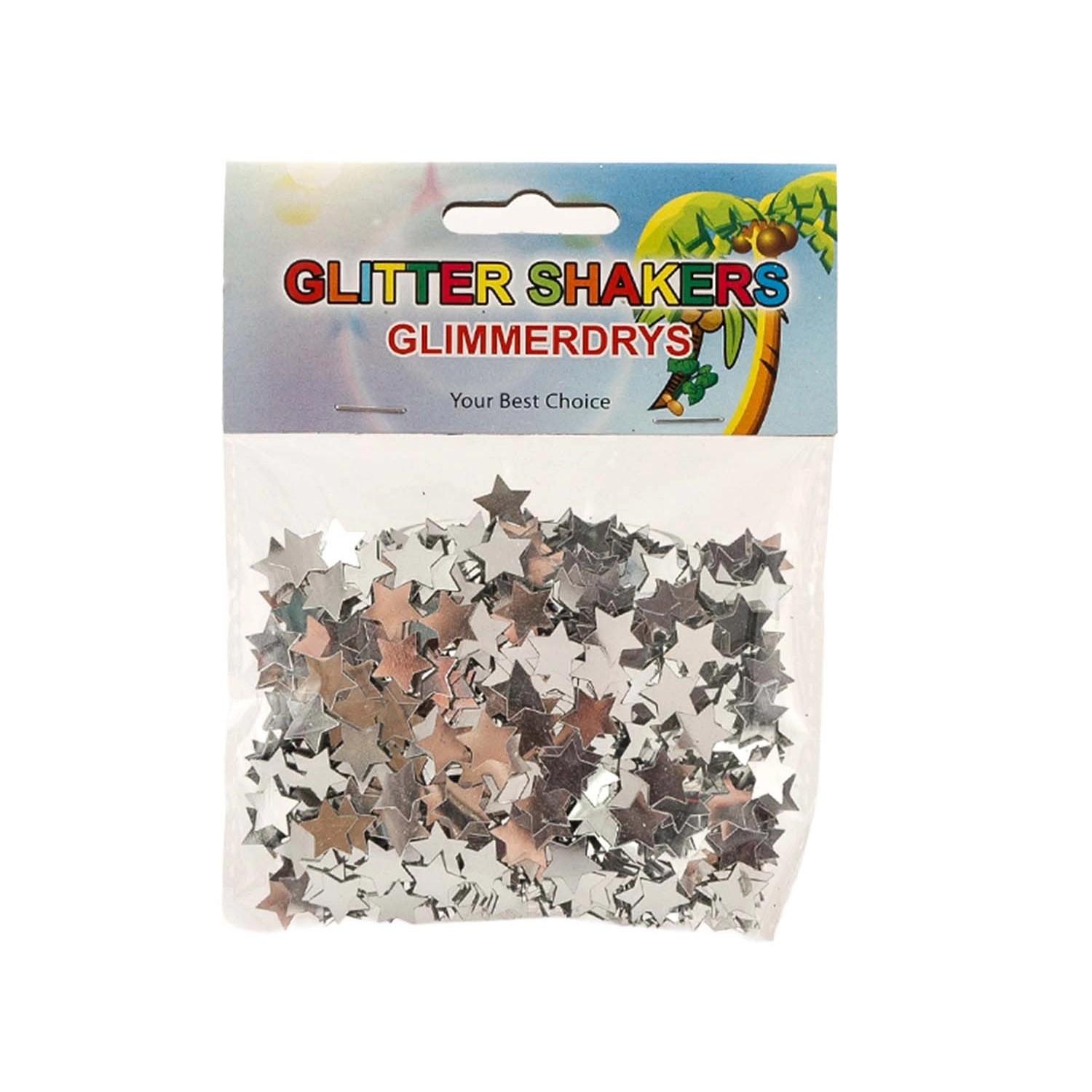 Gwiazdki dekoracyjne 35g srebrne