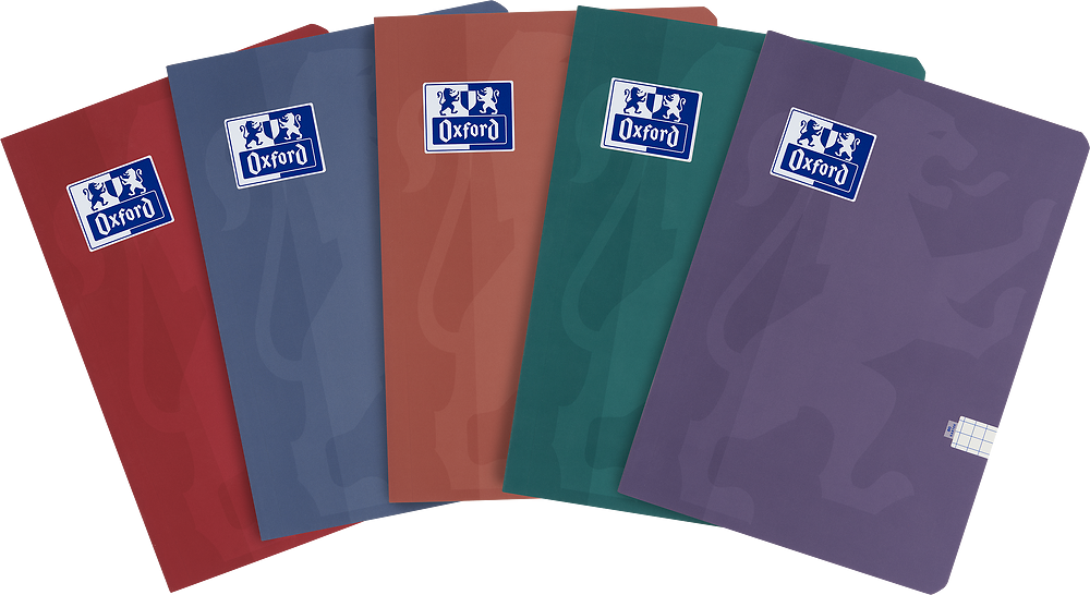 5x Brulion w kratkę MO Oxford Touch Trend, A4, miękka oprawa, 80 kartek, mix kolorów