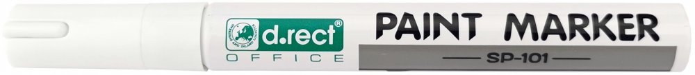 Marker olejowy D.Rect SP-101, okrągła, 2-4.5mm, biały