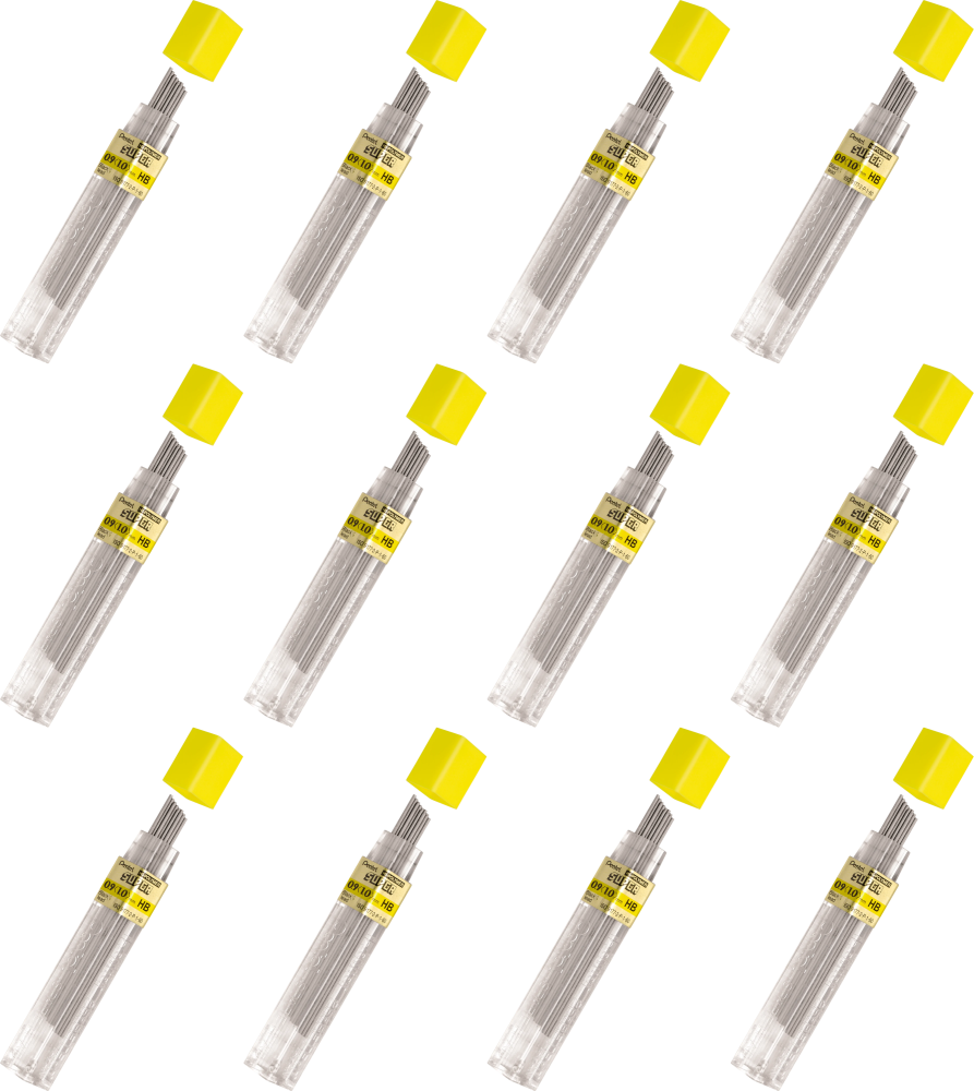 12x Grafity ołówkowe Pentel, 0.9mm, HB