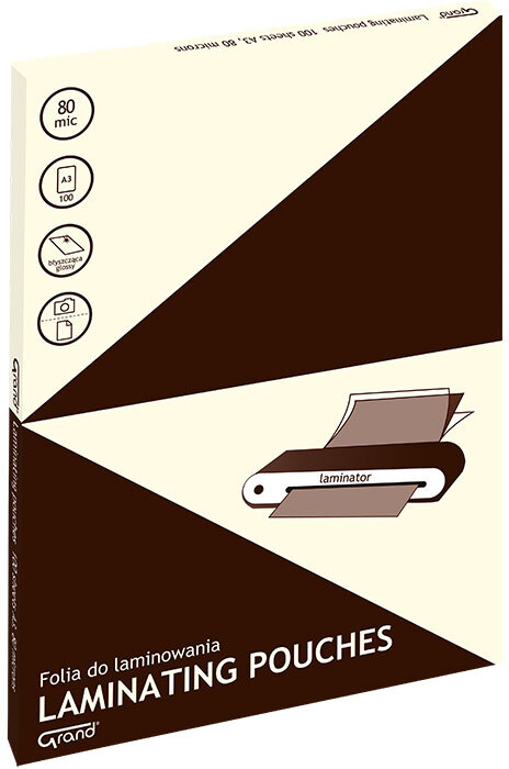 Folia do laminowania Grand, 303x426mm, A3, 2x80 μm, 100 arkuszy