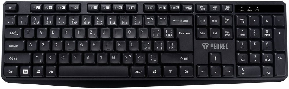Klawiatura bezprzewodowa Yenkee YKB 2020CS Prime, czarny