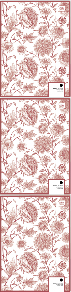 3x Zeszyt w kratkę Interdruk Girls, A4, 60 kartek, mix wzorów