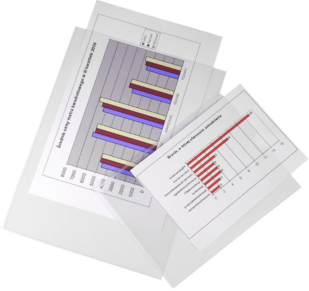 2x Ofertówki krystaliczne Biurfol, "U", A4, 150μm, 25 sztuk, transparentny