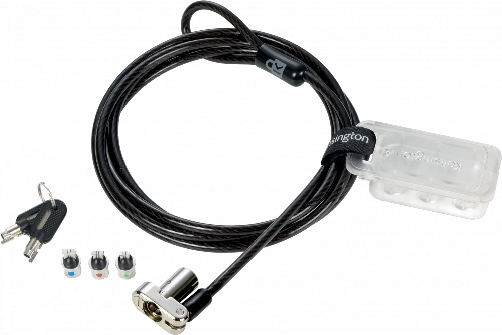 Blokada Kensington Universal 3 w 1, otwierana kluczem, czarno-srebrny