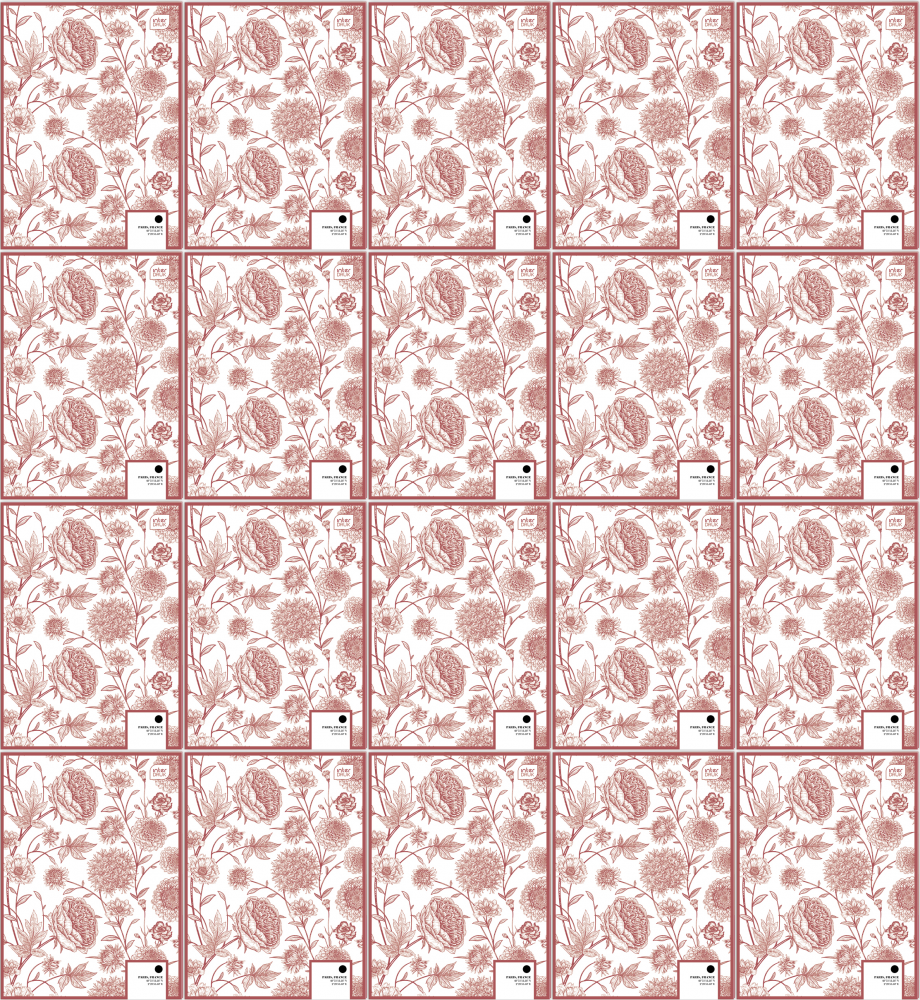 20x Zeszyt w kratkę Interdruk Girls, A4, 60 kartek, mix wzorów