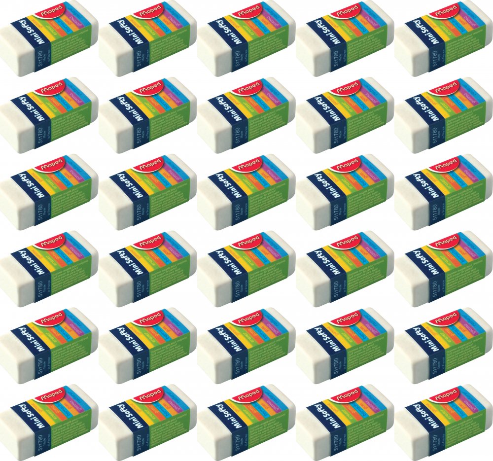 108x Gumka ołówkowa Maped Mini Softy, 1 sztuka