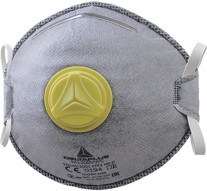 Outlet: USZKODZONE OPAKOWANIE Półmaska Delta Plus M1200VW, z zaworem, szary