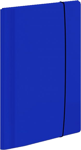 Teczka z gumką laminowana VauPe Large 2, A4, 20mm, niebieski
