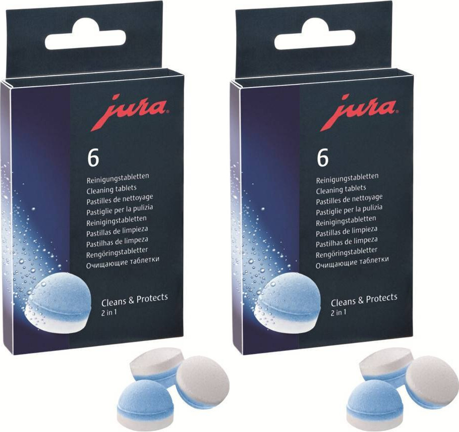 2x Tabletki czyszczące do ekspresu Jura 24225, 6 sztuk