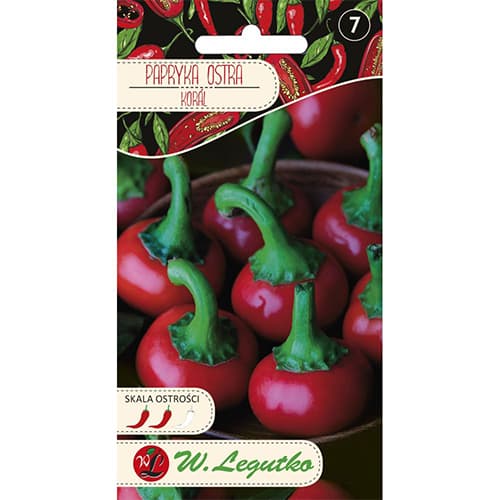 1 pac, Ardei iute Koral - Semințe: Mod de ambalare: 0.15 g