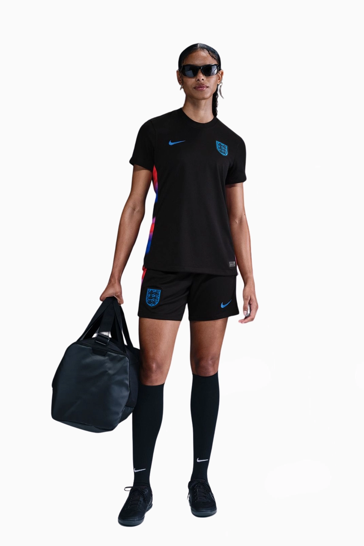 Koszulka Reprezentacji Anglii Nike 2025 Wyjazdowa Stadium Damska - Czarny