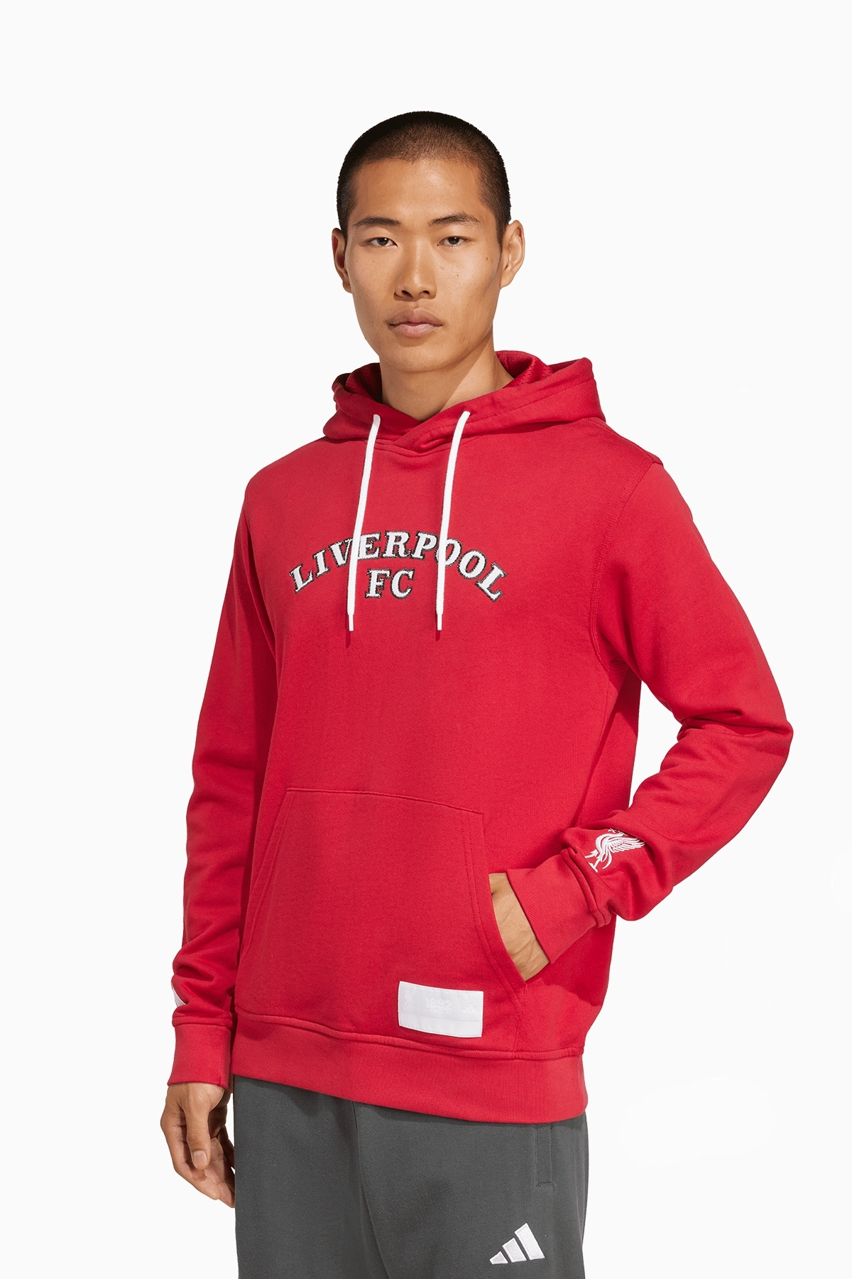 Bluza z kapturem adidas Liverpool FC 25/26 US Pack - Czerwony