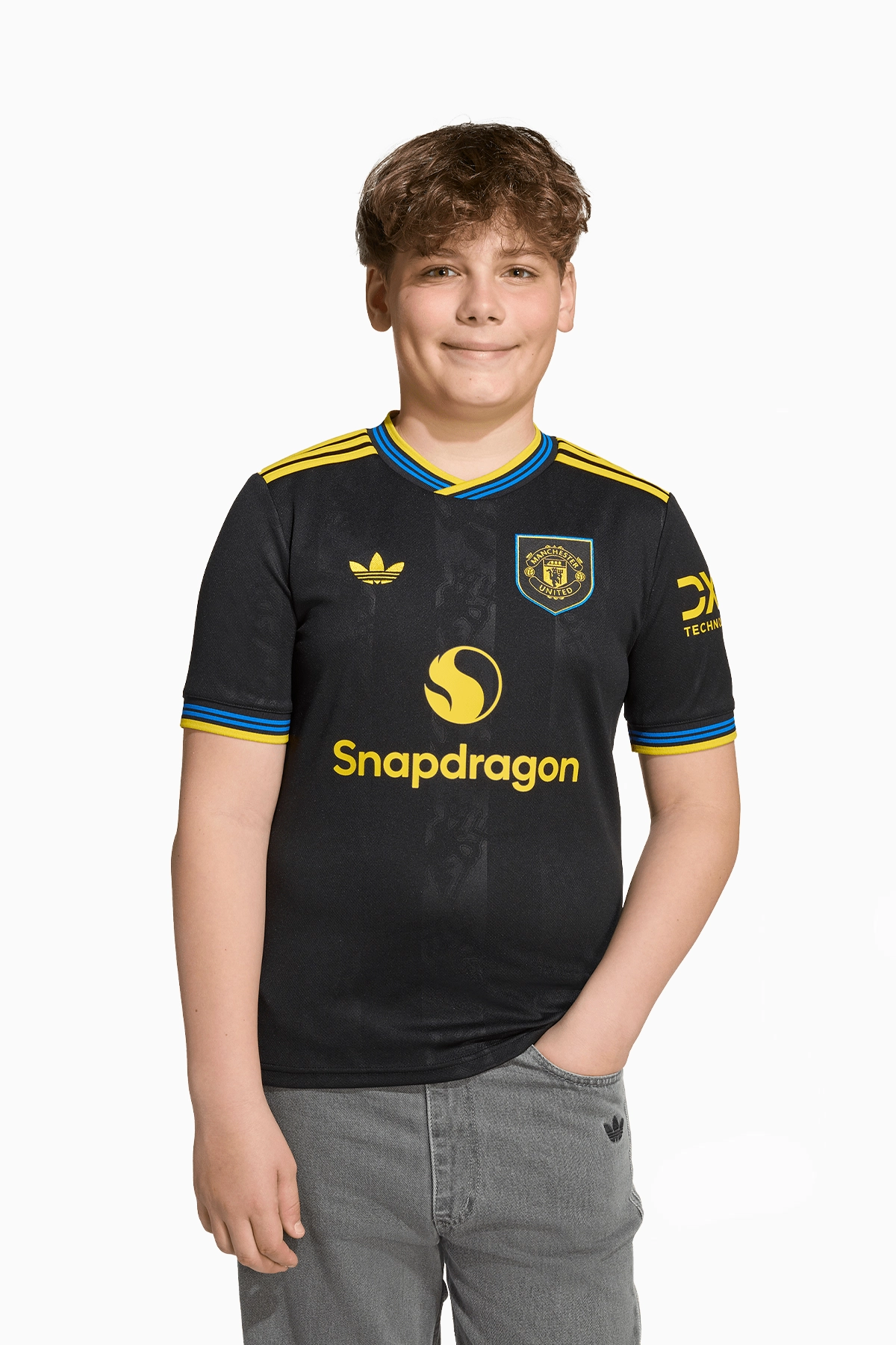 Koszulka adidas Manchester United 25/26 Trzecia Replica Junior - Czarny