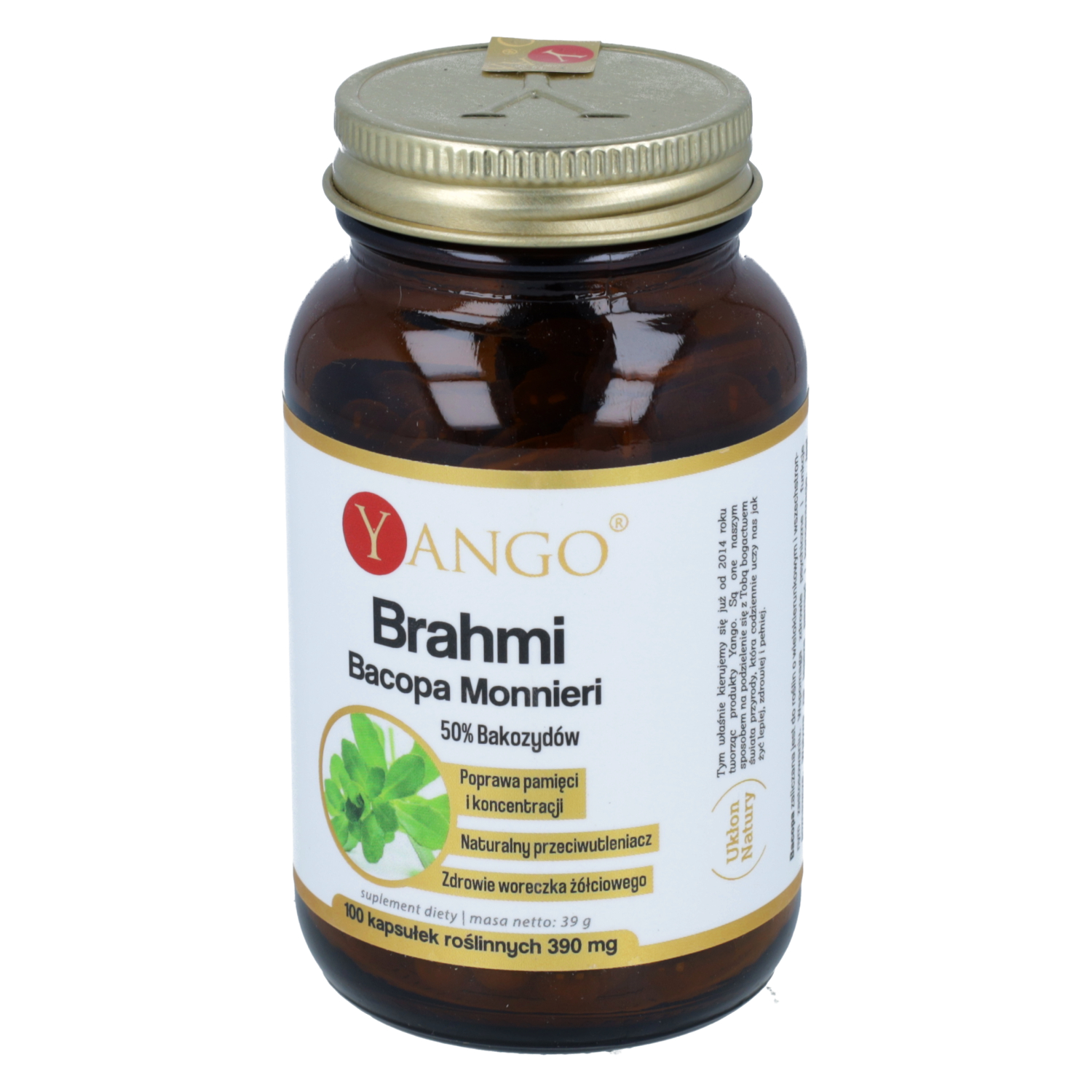 Yango brahmi (bacopa monnieri), 100 kapsułek