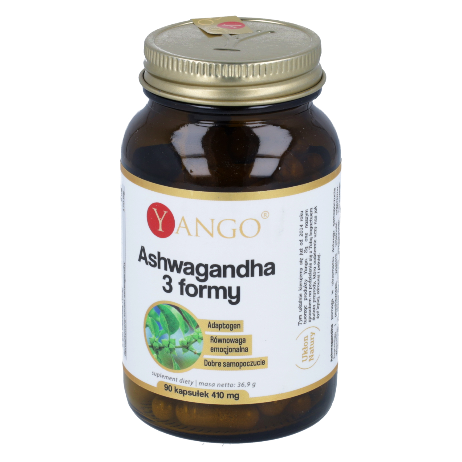 Yango ashwagandha 3 formy, 90 kapsułek