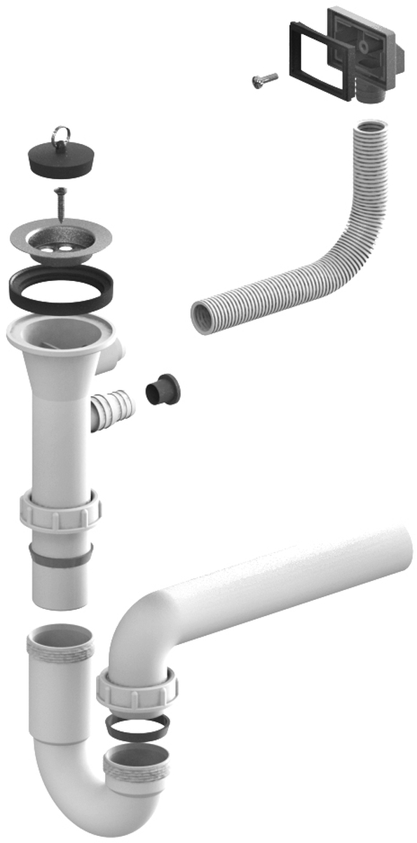 Darmowa Dostawa - Syfon zlewozmywakowy Alveus 1011717