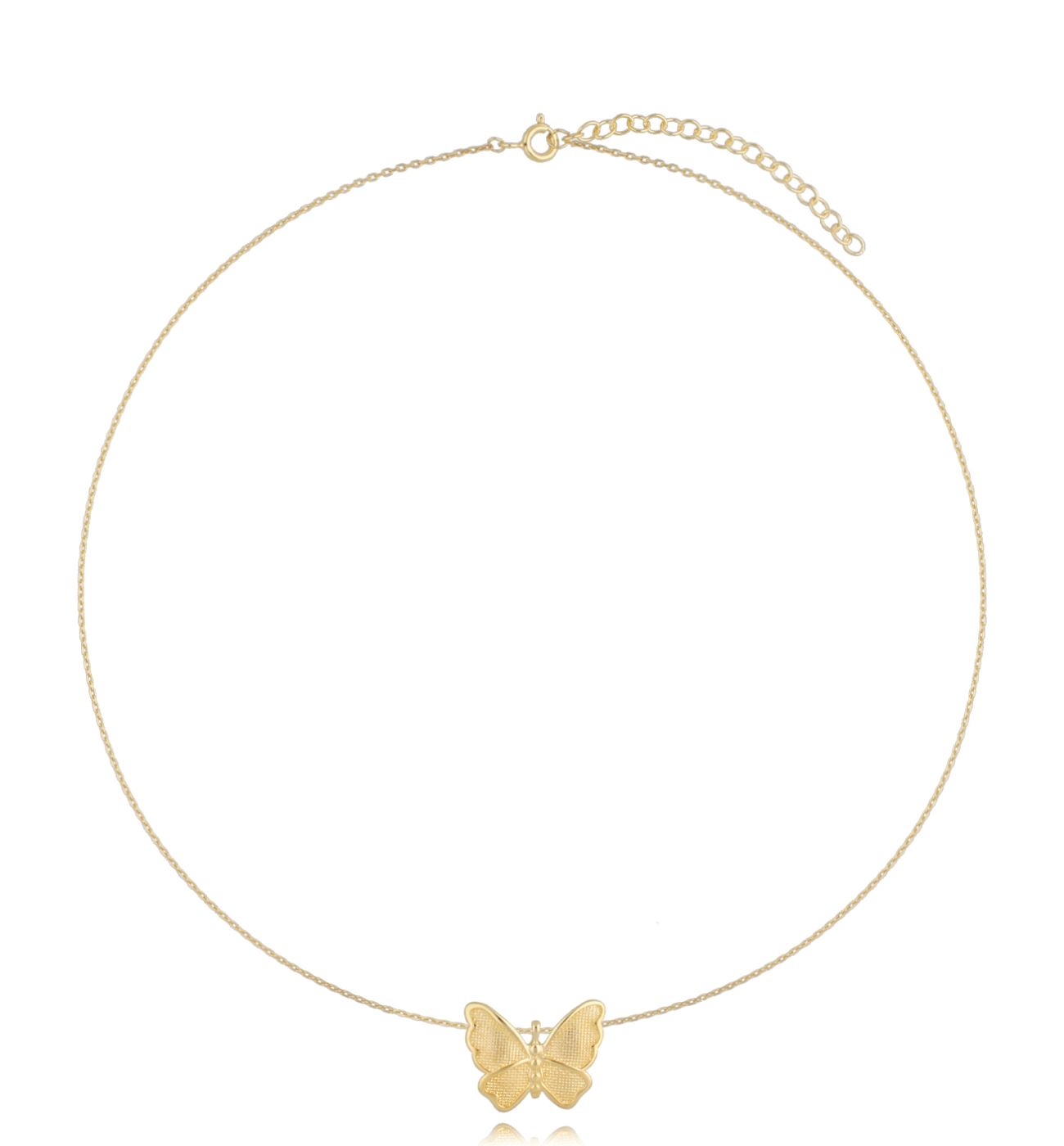 Naszyjnik złoty z motylem Geppi - By Dziubeka