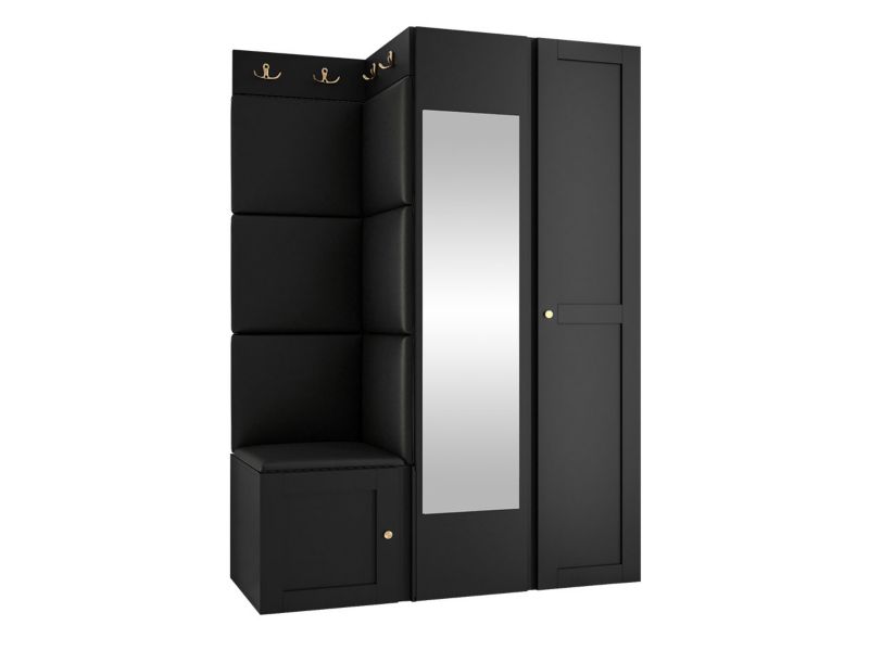 Zestaw MIRJAN 24 Orion Ramiro XXIV czarny + czarna ekoskóra 1 kpl.