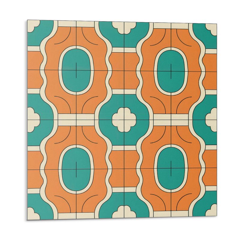 Kafelki samoprzylepne Wallfluent 20x20 cm Kratkowy wzór w formie geometrycznej 20 szt.