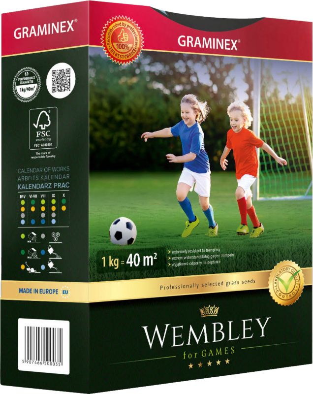 Trawa Graminex Wembley 1 kg karton