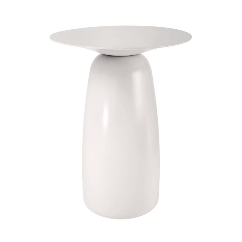 Stolik drewniany Kayani Baobab 44 śr. 32,5 cm biały ral 1 szt.