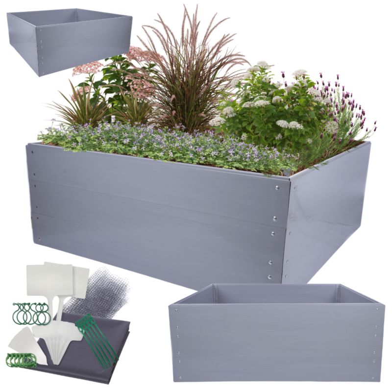 Skrzynia na warzywa MODO24 modułowa plastikowa trwała odporna na warunki atmosferyczne 60x180x140 cm 1 szt.