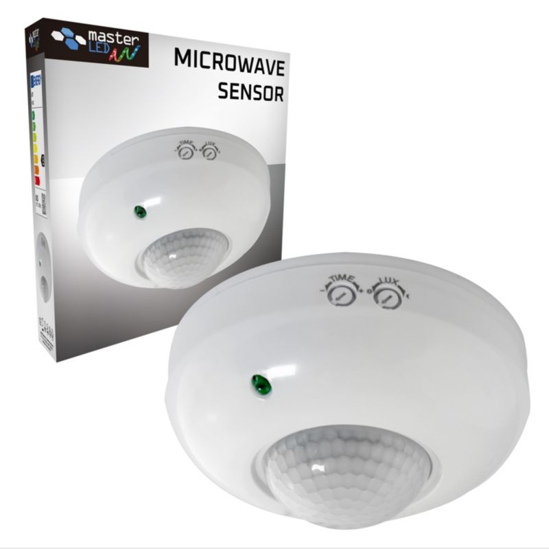 Czujnik ruchu PIR MasterLED sufitowy IP20 360 stopni 1200W biały 1 szt.