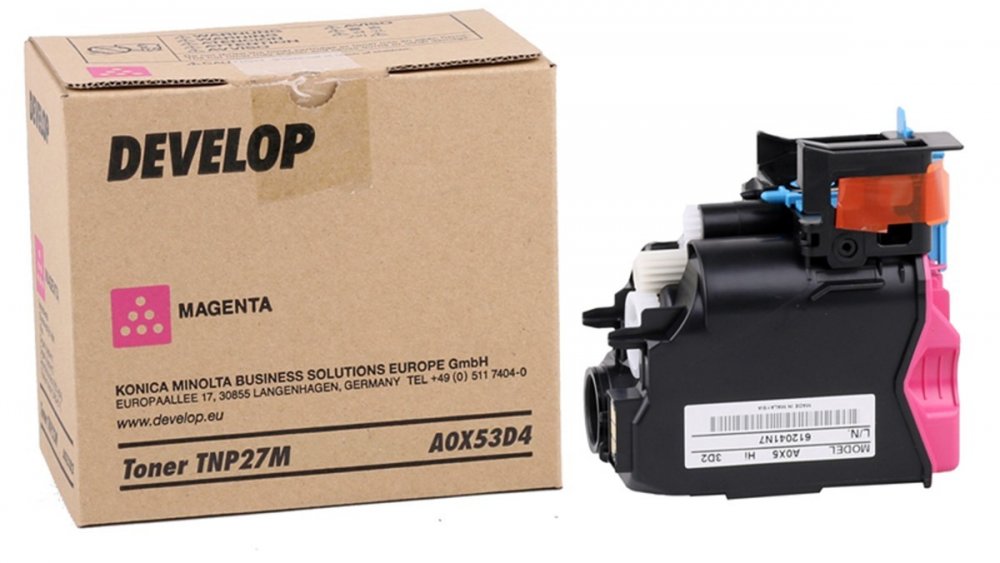 Toner Develop A0X53D4 (TNP-27M), 6000 stron, magenta (purpurowy)