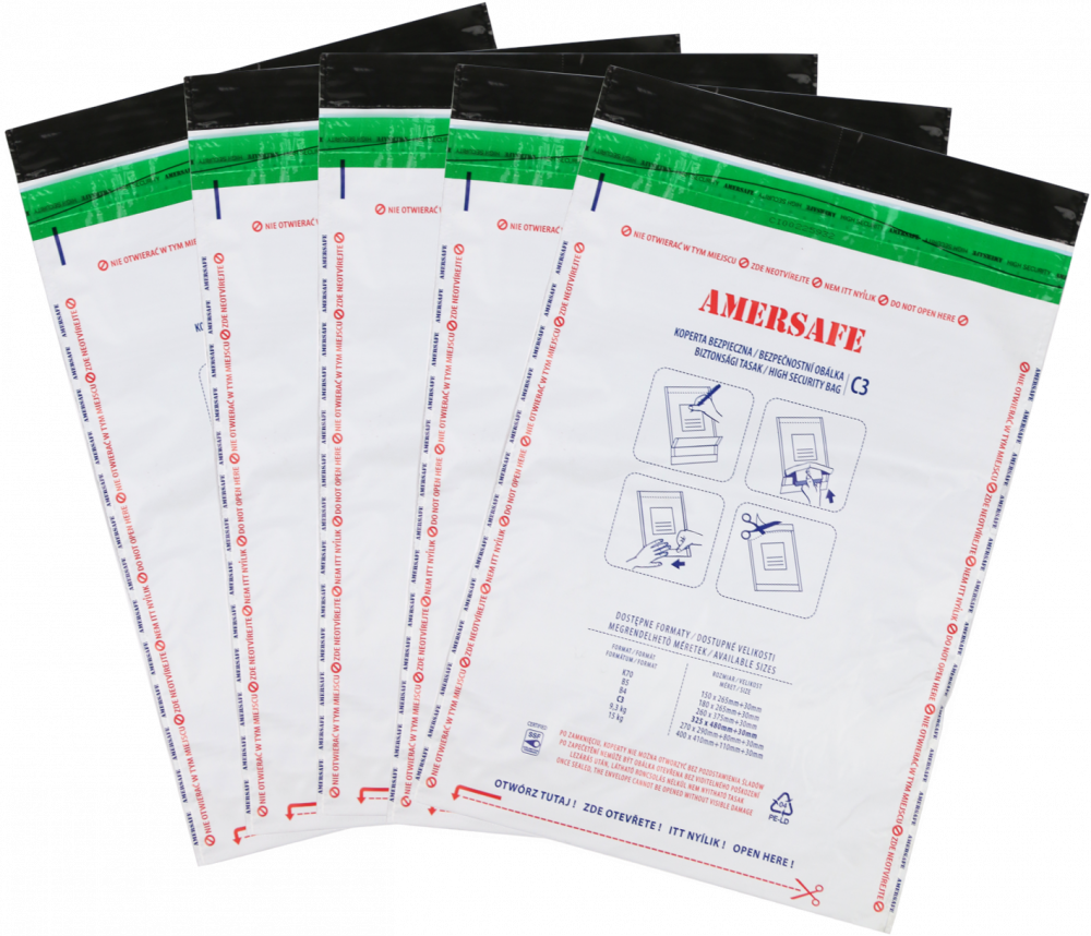 Koperta bezpieczna SuperpackSafe, C3, z paskiem HK, 100 sztuk, szary