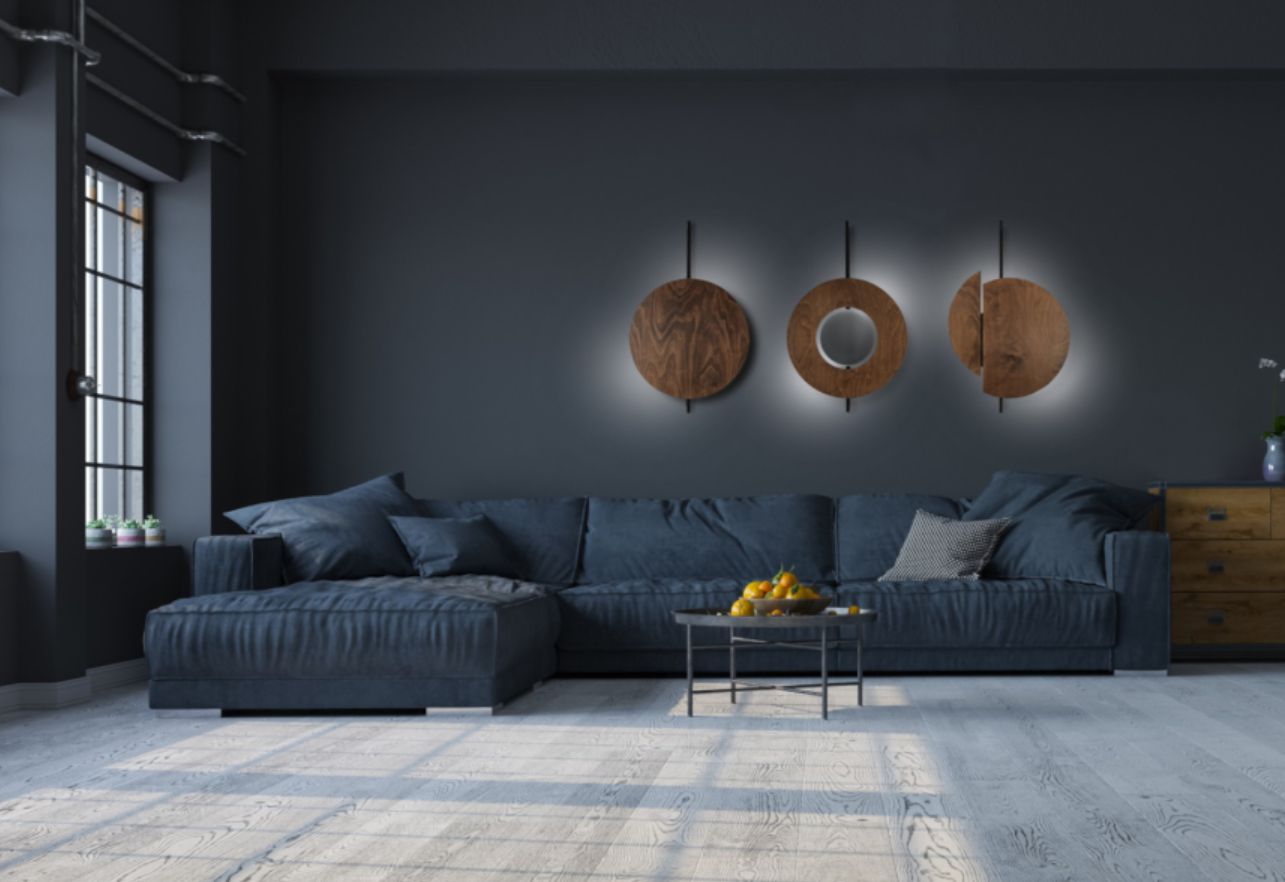 Nowodvorski Lighting Sunset kinkiet 2x12 W czarny-drewno 7655