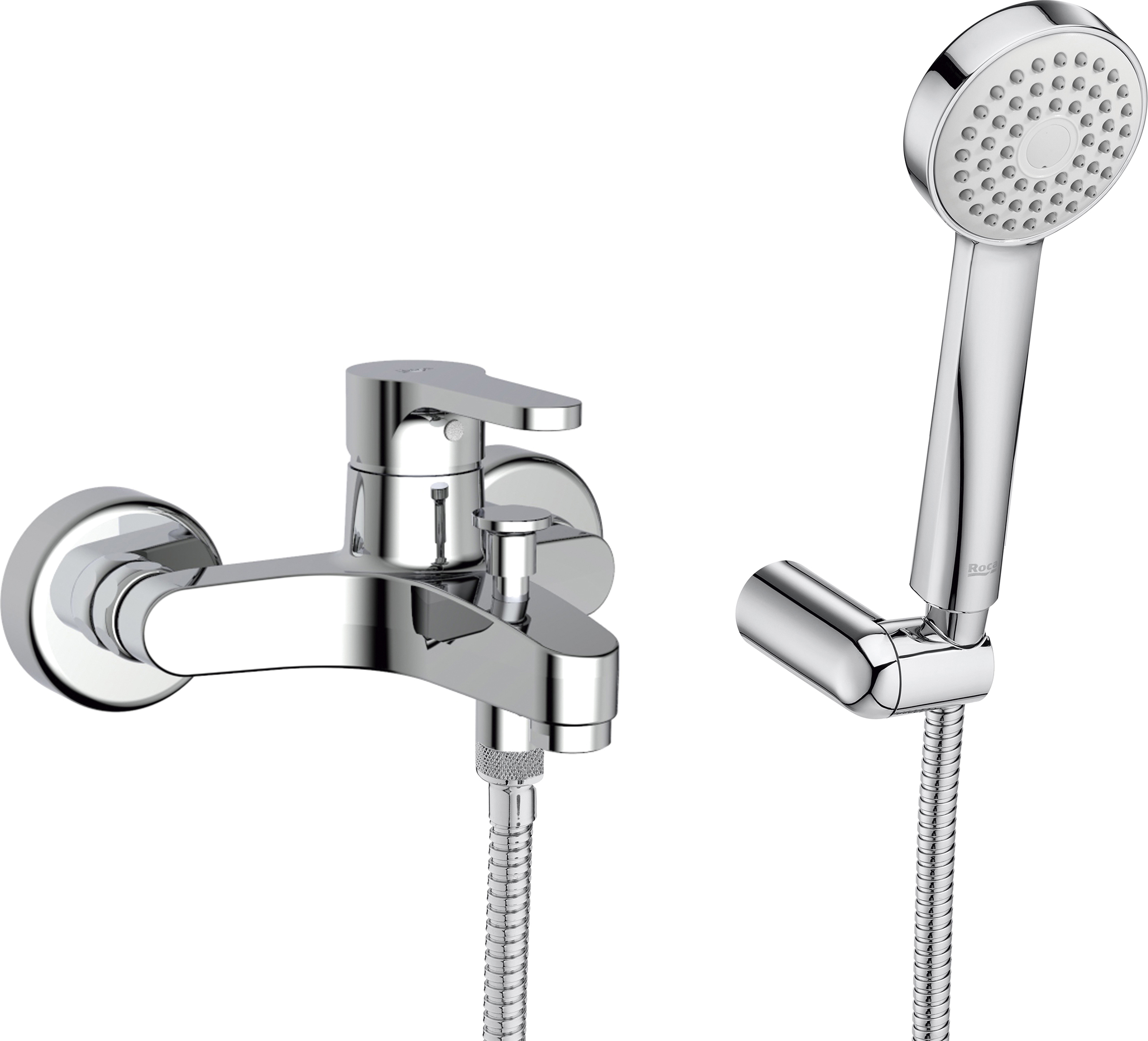 Roca Arola bateria wannowo-prysznicowa ścienna chrom A5A0A6AC0K