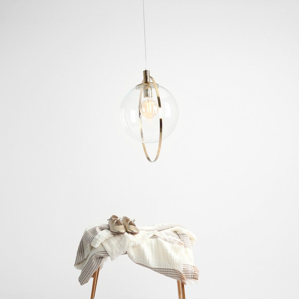 Aldex Aura lampa wisząca 1x60W złota/przezroczysta 1065G30 - Wysyłka w 24h