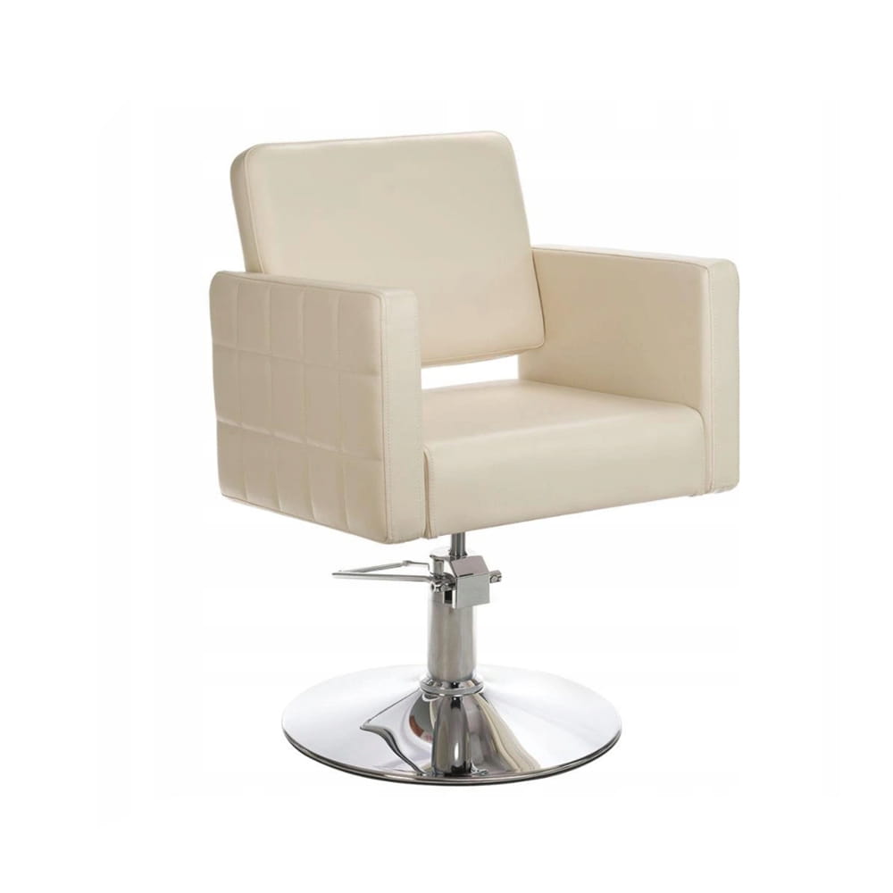 BS Fotel fryzjerski Ernesto kremowy BM-6302